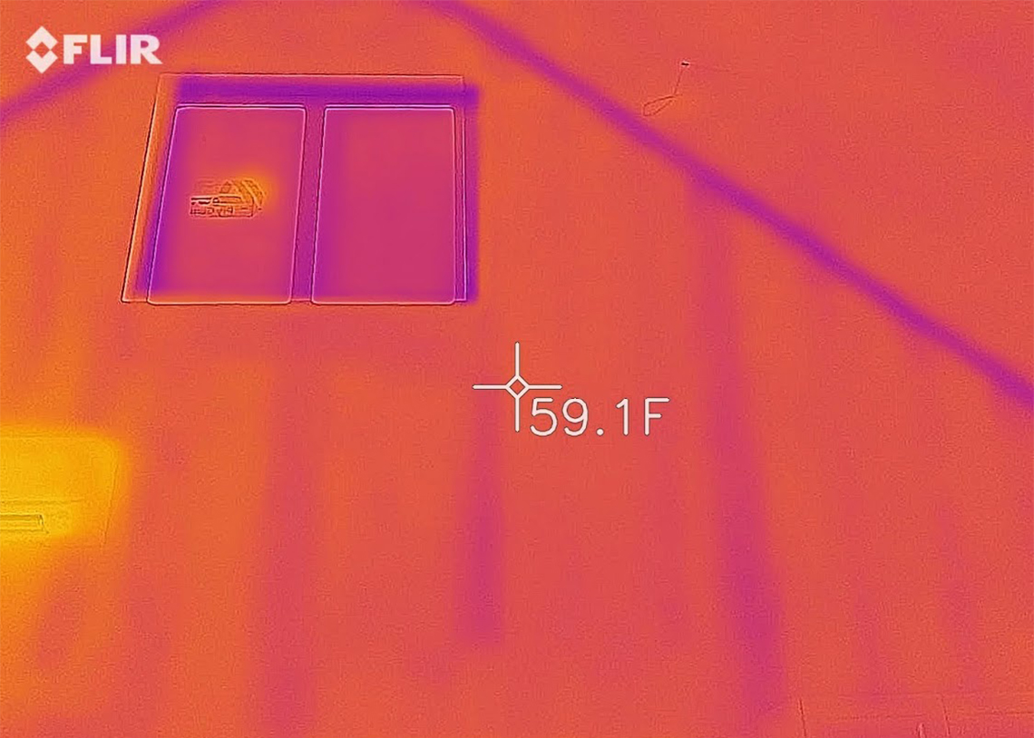 Lopez Community Land Trust Salish Way Cottages Built Green 5-Star affordable cottages thermal imaging